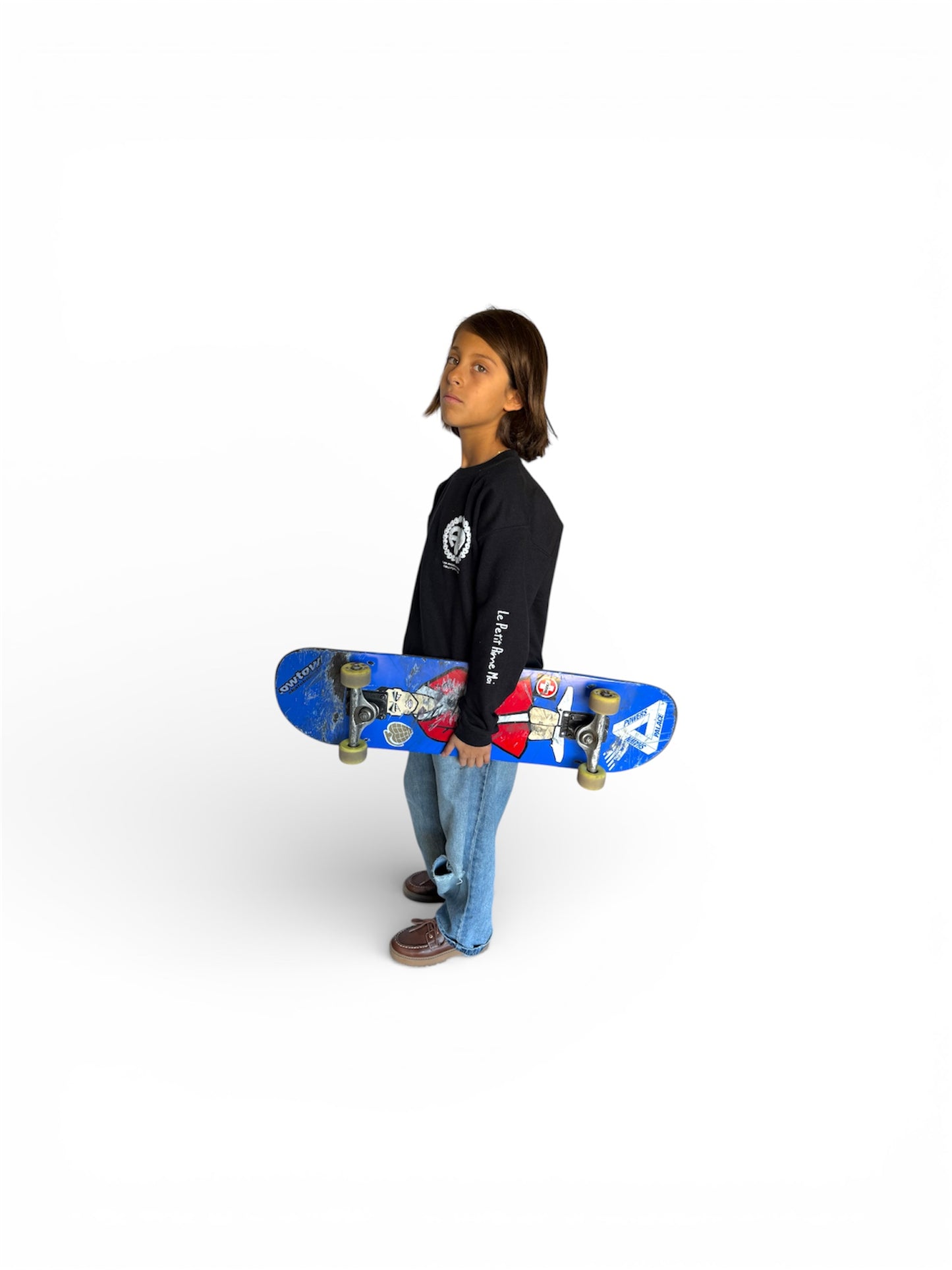 Le Petit Aime Moi Kids Crewneck - Black