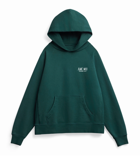 Aime Moi Big Logo Hoody – Forest Green