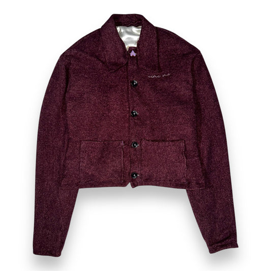 Handmade Wool Jacket – Burgundy